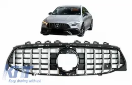 image-6-Front Grille suitable for Mercedes-Benz CLA-Class C118 / W118 19+ GT A Design Panamericana Look Black / Chrome 1 Pc
