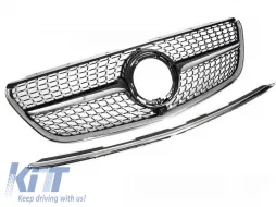 image-11-Front Grille suitable for Mercedes-Benz Vito W447 20+ Diamond Look Chrome/Black 1 Pc