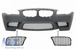 image-21-Front Bumper Side Grills suitable for BMW 5 F10 / F11 11-14 ///M5 Bumper 2 Pieces