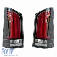 image-66-Taillights Set suitable for Mercedes-Benz Vito W447 14+ Look W448 Full Led Bar & Led Signal Dynamic Black/Crystal Carner
