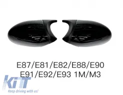 image-72-Mirror Covers suitable for BMW 1 E87/E81/E82/E88, 3 E90, E91 05-08 / E92, E93 06-10 M3/M4 Look Black Glossy & Mat 2 Pieces