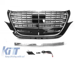 image-37-Front Grille suitable for Mercedes-Benz Vito W447 / W448 24+ A Design Look With Led Chrome/Black 1 Pc