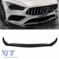 image-29-Front Spoiler suitable for Mercedes-Benz CLA C118 / X118 19-23 A Design Line & A Design 35 Gloss Black 3 pcs