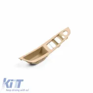 image-34-Door Handle (inside car) & Window Switch Panel suitable for BMW 5 F10 / F11 11-17 Left Front Door (drivers) Without Mirror Hole Beige