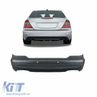 image-39-Rear Bumper suitable for Mercedes-Benz E-Class W211 06-09 A Design Look With PDC Made In Taiwan