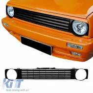 image-51-Front Grille suitable for VW Golf I (1) 74-83 Badgeless Black 1 Pc