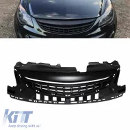 image-56-Front Grille suitable for Opel Corsa D 11-14 Badgeless With Vertical Lines Mat Black 1pc