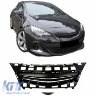 image-57-Front Grille suitable for Opel Astra J 3D GTC 12-15 Badgeless Black 1 Pc