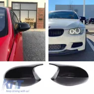 image-79-Mirror Covers suitable for BMW 1 E87/E81/E82/E88, 3 E90, E91 05-08 / E92, E93 06-10 M3/M4 Look Black Glossy 2 Pieces