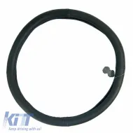 image-22-Steering Wheel Cover Suitable for Leather Black 47cm