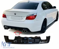 image-1-Ribbed diffuser suitable for BMW E60 E61 High Class with clips