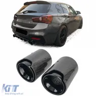 image-26-2x carbon exhaust tips tailpipes suitable for 1 Series BMW F20 F21 M135i M140i