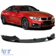 image-12-Front spoiler lip bumper extension sport carbon look for 4 Series BMW F32 F33 F36