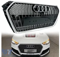 image-79-Front Grille suitable for Audi A4 B9 2016 - 2019 Diamond Design!