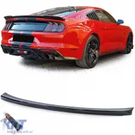 image-14-Sport rear spoiler performance black gloss for Ford Mustang coupe 14-20