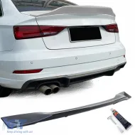 image-16-Ducktail rear spoiler black gloss fits Audi A3 8V 12-20 sedan