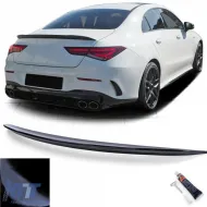 image-18-Sport rear spoiler lip gloss black suitable for Mercedes CLA C118 from 19