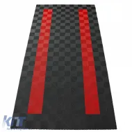 image-52-RAMROXX Performance Floor Tiles Garage Floor Floor 2.8mx5.6m Grey Red Set4