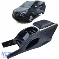 image-23-Premium center console black for Mercedes V-Class W447 automatic 14-23