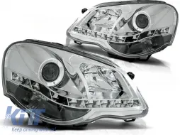 image-28-HEADLIGHTS DAYLIGHT CHROME fits VW POLO 9N3 04.05-09