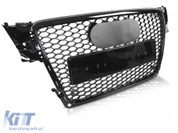 image-25-GRILLE SPORT GLOSSY BLACK PDC fits AUDI A4 B8 08-11