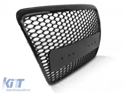 image-27-GRILLE SPORT GLOSSY BLACK fits AUDI A6 C6 04-11