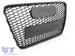 image-26-GRILLE SPORT STYLE GLOSSY BLACK PDC fits AUDI Q7 4L 05-15