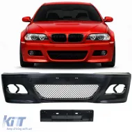image-13-Front bumper sport with ABE fits 3 Series BMW E46 Sedan Touring 98-05
