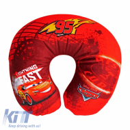 image-29-Travel Neck Pillow suitable for Kids Cars McQueen Lightning Fast 27cm x 23cm Blue 1 Piece