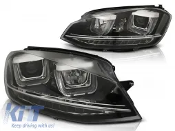 image-43-HEADLIGHTS U-LED LIGHT DRL BLACK fits VW GOLF 7 11.12-17
