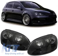 image-0-Headlights GTI Black for VW Golf 5 + Jetta III
