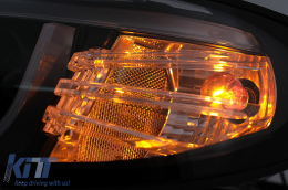 Fari 3D U LED Angel Eyes per BMW 3 E46 Facelift 01-05 Nero-image-6093173