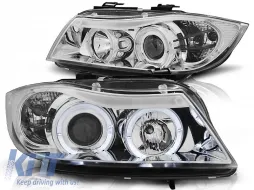 image-45-Fari Angel Eyes cromo adatti per BMW E90/E91 03.05-08.08