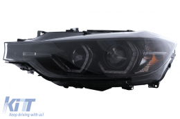 Fari Angel Eyes LED Gialli DRL per BMW Serie 3 F30 F31 10.2011-05.2015-image-6113186