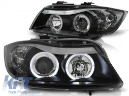 image-44-Fari Angel Eyes Neri adatti per BMW E90/E91 03.05-08.08