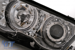 Fari Angel Eyes per BMW Serie 3 E46 Berlina Touring 05.1998-08.2001 Cromati-image-6111606
