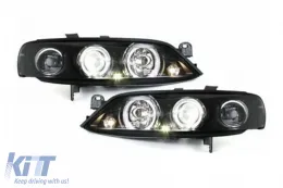 image-3-Fari Angel Eyes per Opel Vectra B 1999-2002 Neri