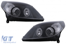 Fari Angel Eyes per Opel Vectra C Signum Facelift 09.2005-2008 Nero-image-6098052
