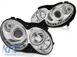 image-0-FARI ANTERIORI GIORNALIERI CHROME adatti per MERCEDES CLK W209 03-10