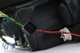 Fari anteriori LED DRL per KIA Ceed 09.2006-08.2009 Daylight Nero LHD-image-6111228