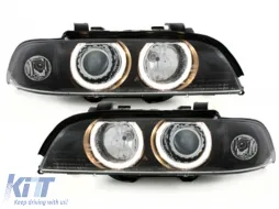 image-12-Fari anteriori per BMW 5 E39 09.1995-06.2003 Angel Eyes Design nero