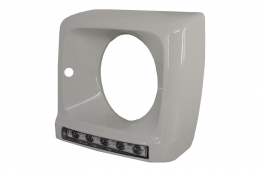 Fari Bi-Xenon Look per MERCEDES G W463 89-12 G65 Look Copertine BIANCA LED DRL-image-6019941