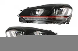 image-23-Fari Fanale per VW Golf 6 VI 08-13 Golf 7 3D LED DRL U-Design Flowing GTI RHD-