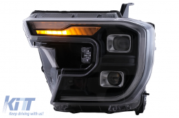 Fari Full LED per Ford Ranger T6.2 2022+ Luci Svolta Dinamiche Nero Headlights-image-6110574