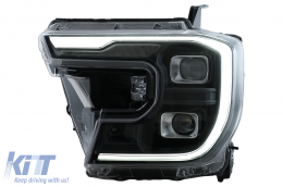 Fari Full LED per Ford Ranger T6.2 2022+ Luci Svolta Dinamiche Nero Headlights-image-6110578