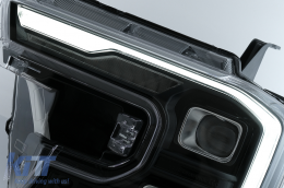 Fari Full LED per Ford Ranger T6.2 2022+ Luci Svolta Dinamiche Nero Headlights-image-6110580