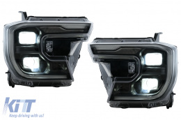 Fari Full LED per Ford Ranger T6.2 2022+ Luci Svolta Dinamiche Nero Headlights-image-6110581