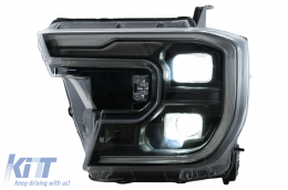 Fari Full LED per Ford Ranger T6.2 2022+ Luci Svolta Dinamiche Nero Headlights-image-6110582