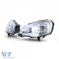 Fari H7 H1 con motore LWR destro sinistro adatti per VW Polo 9N3 2005-2009-image-6196789