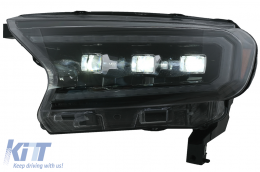 Fari LED Dinamico Display di avvio per Ford Ranger 2015-2020 LHD Matrix Nero-image-6078861